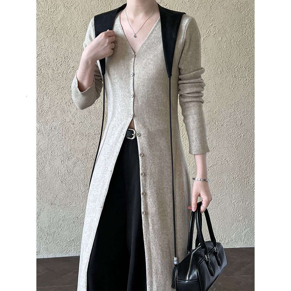 Women's Lightweight Slim Fit Knit Cardigan Dress For Fall