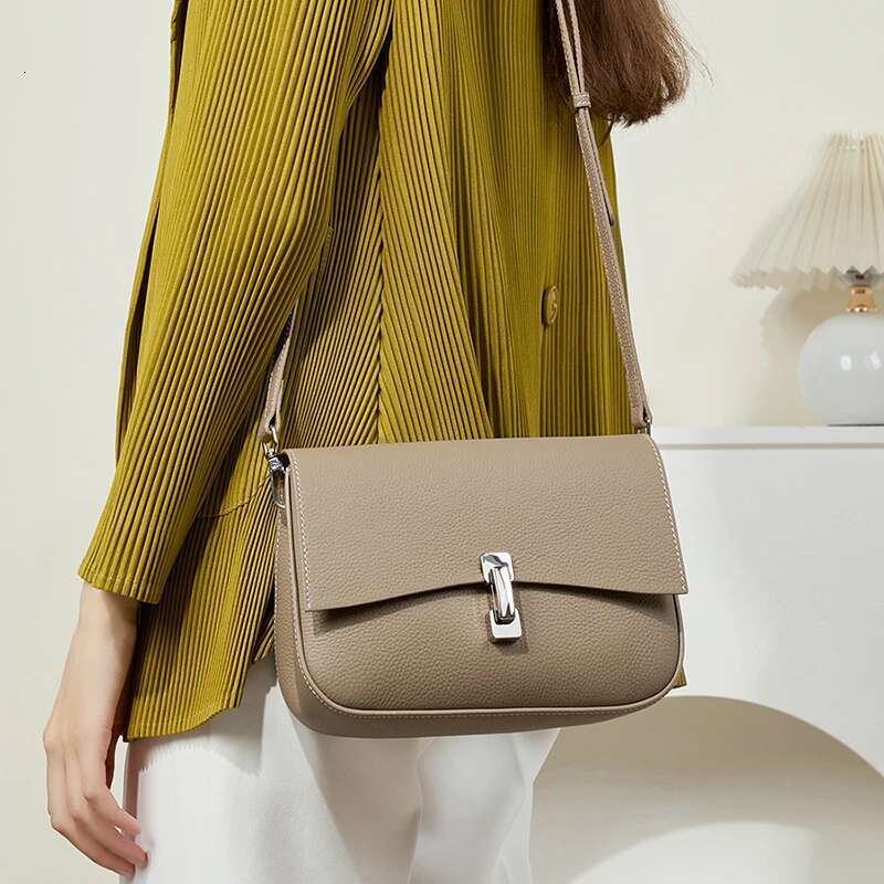 Toptrends Genuine Leather Square Small Shoulder Crossbody Bags For Women 2024 Trend Designer Flap Purses Cowhide Ladies Handbags