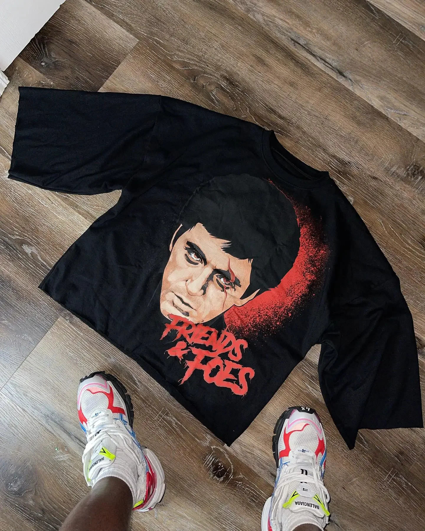 Y2K T-shirt Harajuku hip-hop graphic T-shirt for men and women Gothic round neck cotton short-sleeved shirt for street wear 250213