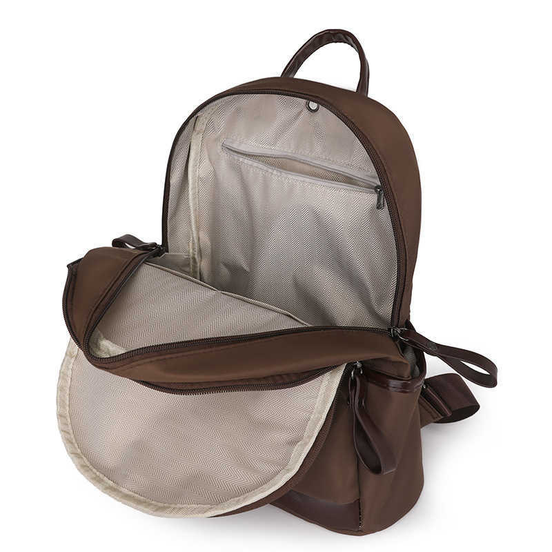 Leisure Backpack New Lightweight And Fashion Travel Color Contrast Backpack Large Capacity Womens Small Backpack Womens Bag