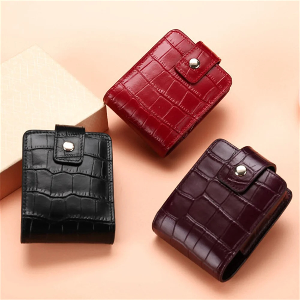 Lipstick Cosmetic Bag with Mirror Women Travel Makeup Bag Pattern Pu Mini Toiletry Organizer Pouch Storage Makeup Case 250207