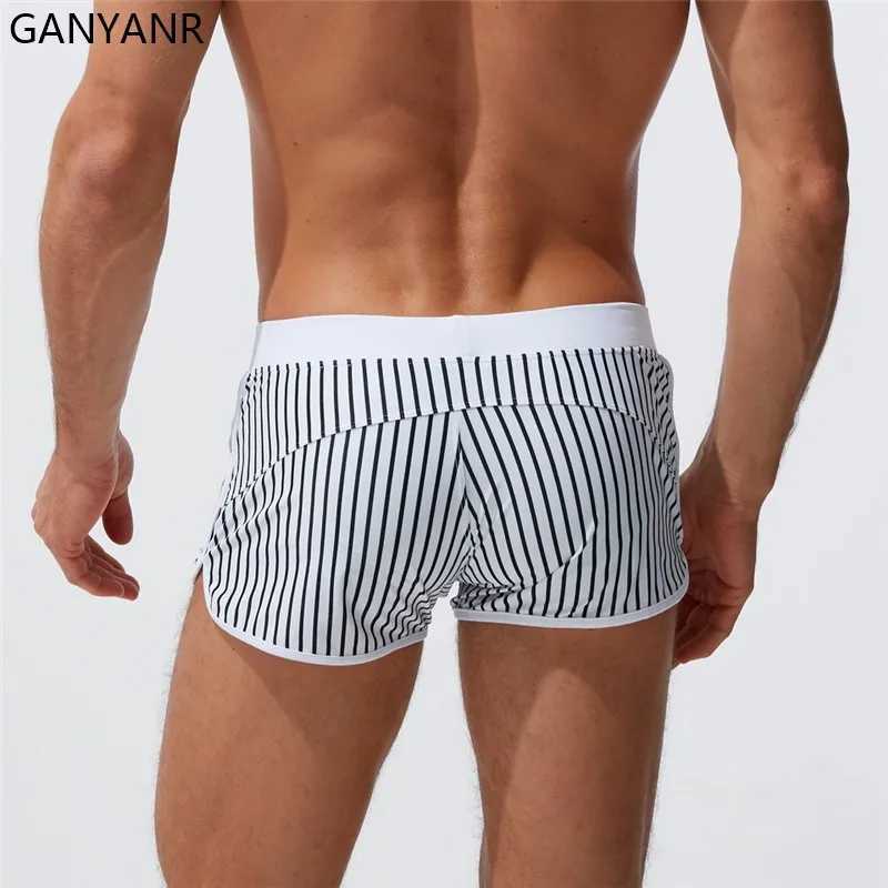 GANYANR Swimming Trunk Swimwear Mens Swimming Swimsuit Short Swimsuit Short Swimsuit W250214
