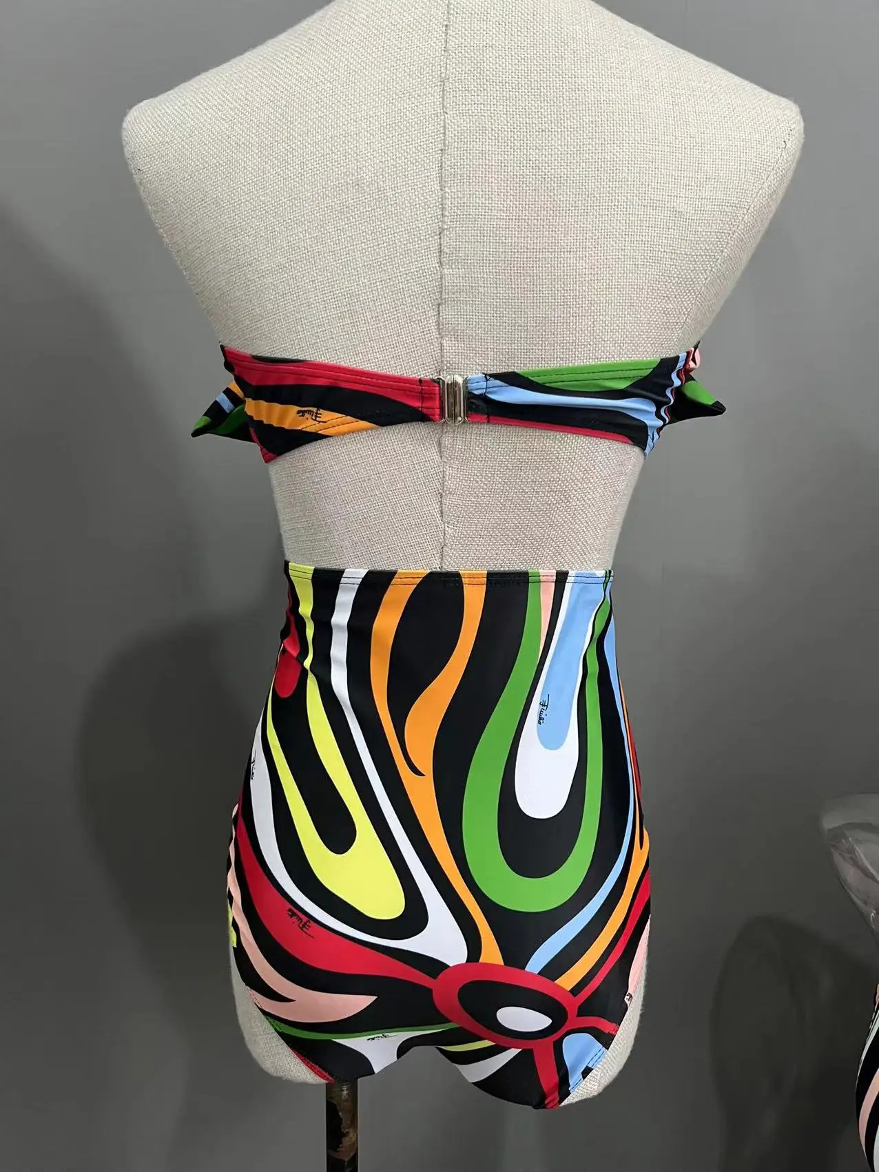 2025 High Waist Bikini Bow Bikinis Women Swimwear With Skirt Beachwear Colorful Bathsuit 250213