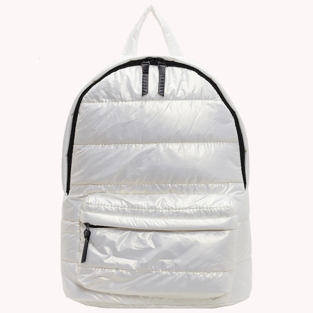 Puffer Backpack Multi Pocket for Women Men Shoulder Bag Adjustable Strap Rucksack for Work Travel 250214