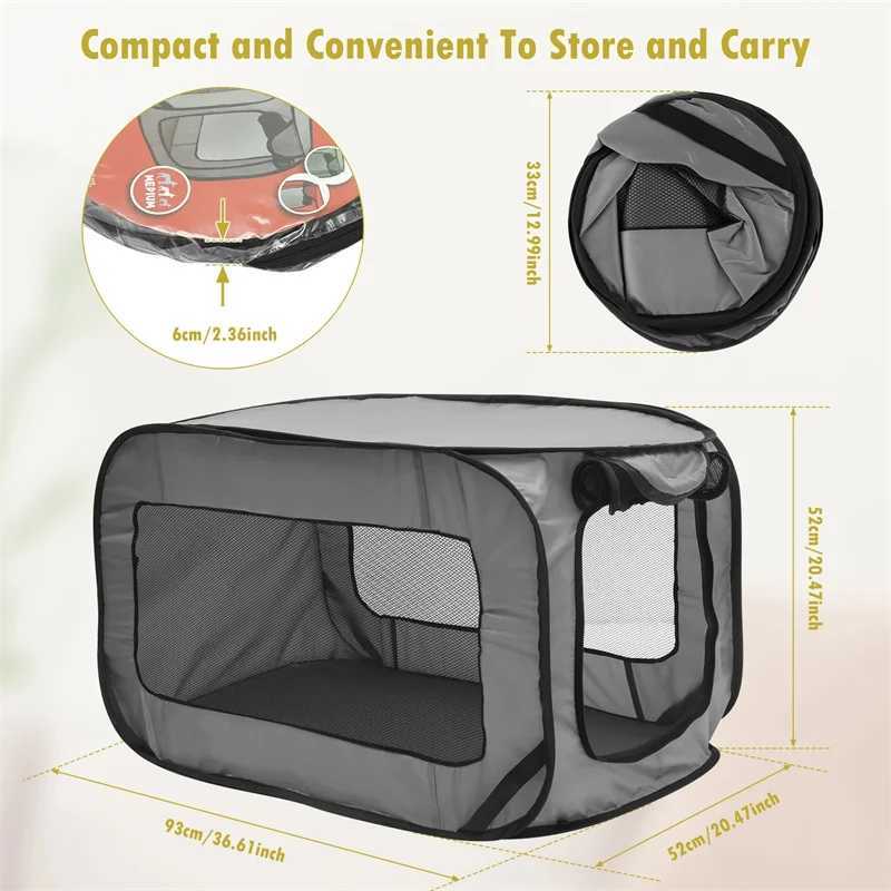 Others Dog Carrier Dog Carrier Bag Foldable Pop Up Dog Travel Crate Cat Pet Carriers Dog Travel Bags For Small Dogs Cats Kennel Tent Cage Outdoor H250