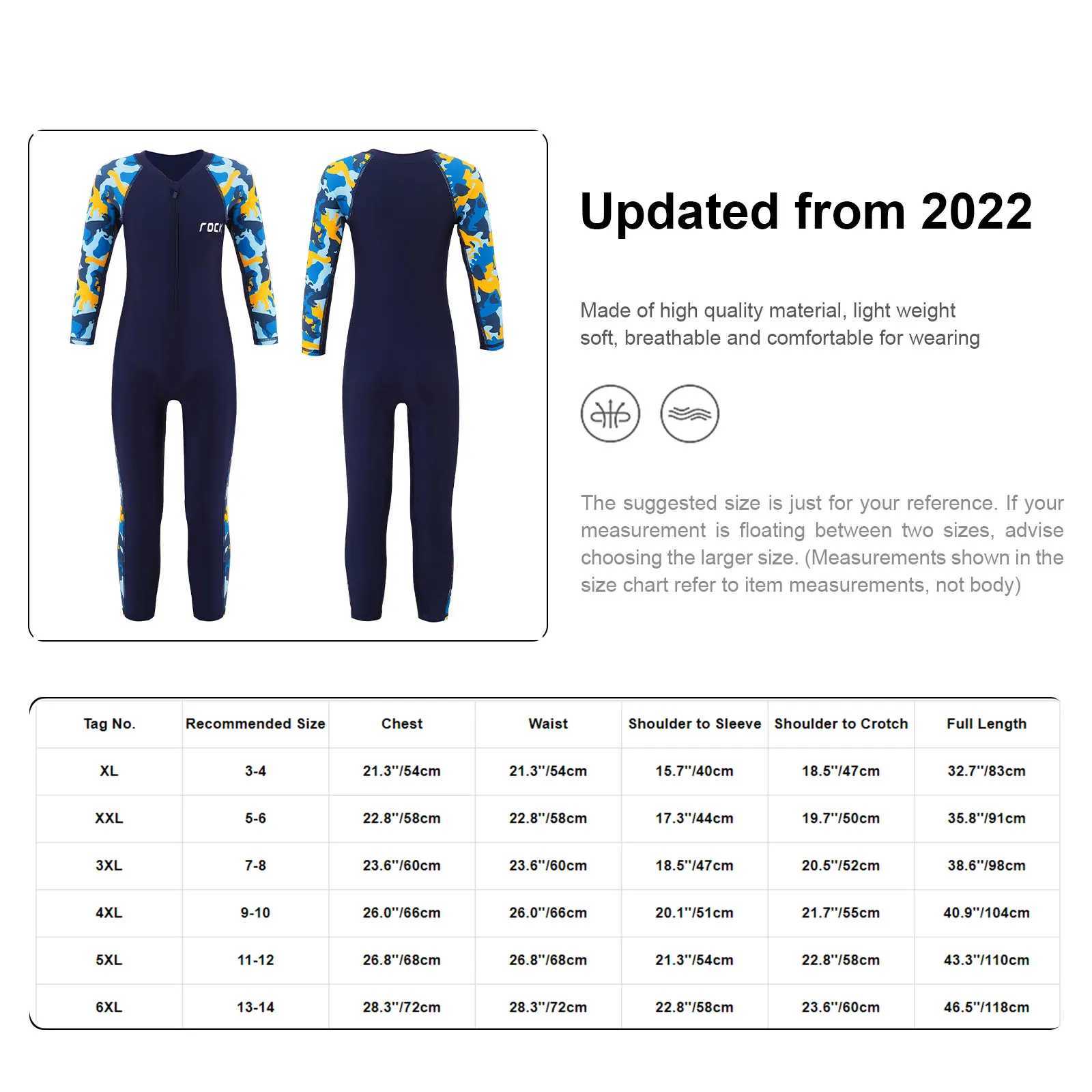 Kids Boys Rash Guard Set One-piece Sun Protection Swimsuit Swimwear Bathing Suit for Beach Pool Vacation Swimming Surfing Z250214
