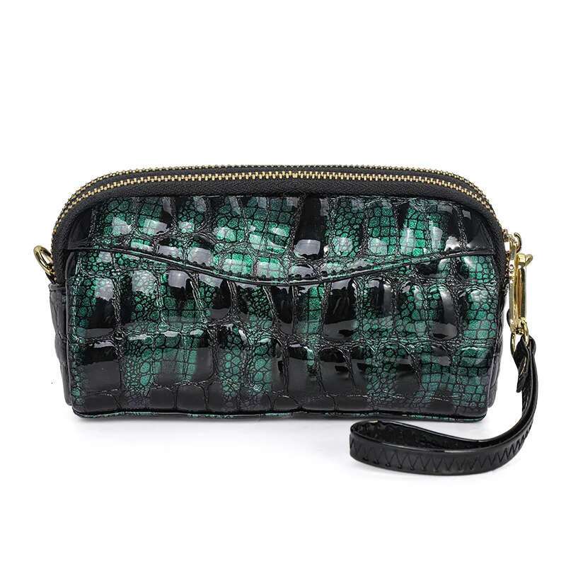 Genuine Handbag Women's 2023 New Crossbody Small Bag Bright Leather Shell Carrying Mobile Phone Zero Wallet