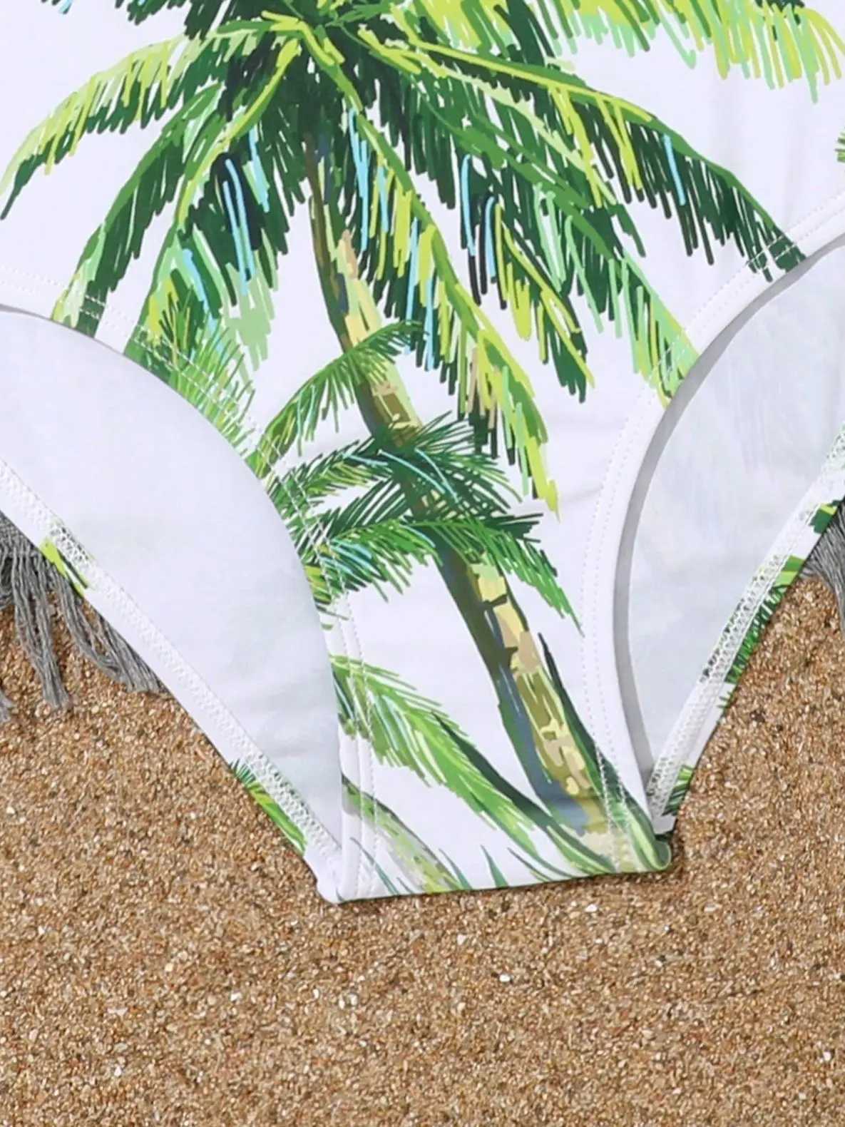 2023 Printed Girls Swimsuit One Piece Green Kids Swimwear Female Childrens Bathers Bathing Swimming Swim Suit Beachwear Z250214