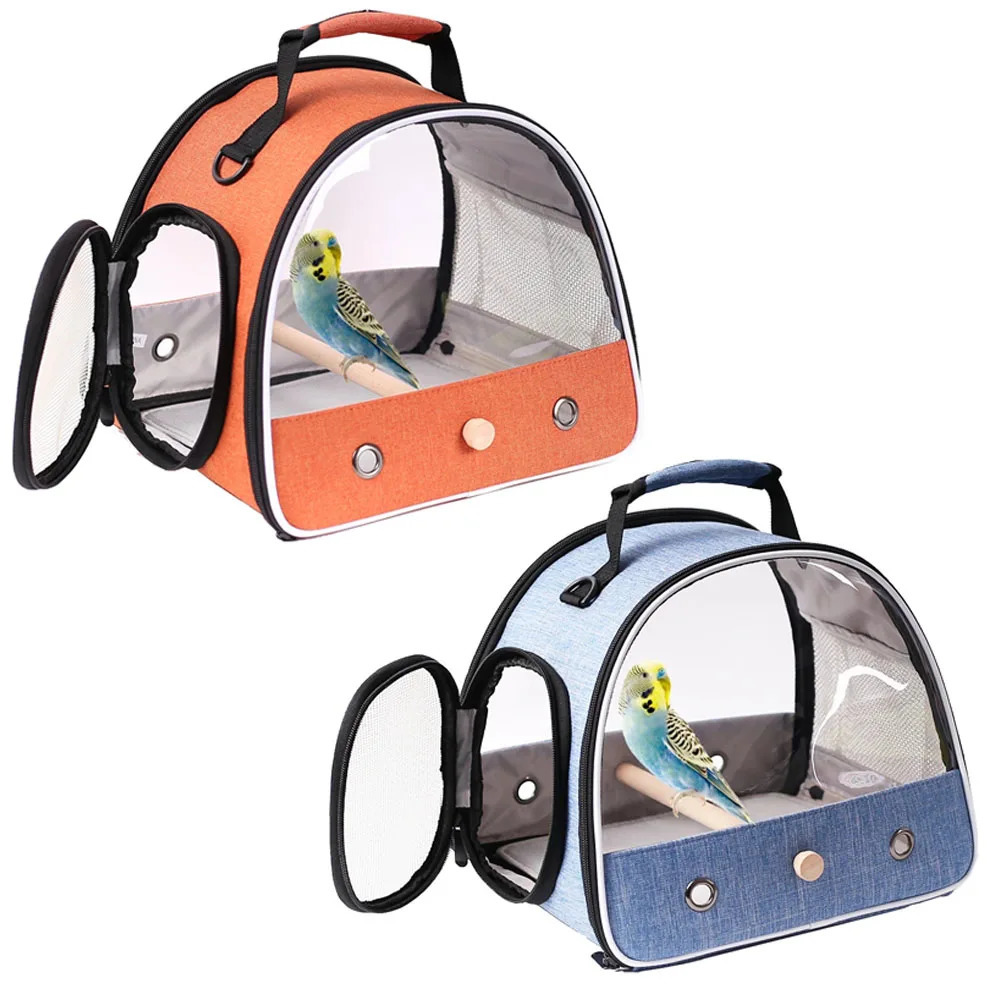 Small Pet Backpack Portable Travel Backpack Side Window Foldable Outdoor Rat Rabbit Parakeet Bird Bag 250206
