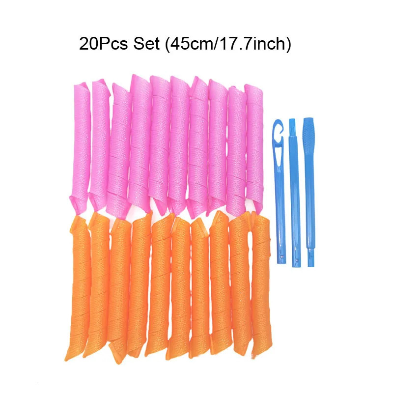 20Pcs Set Portable Magic Hair Curler Wave Formers Hair Styling Accessories Hair Styling Tool DIY Hair Rollers 250214