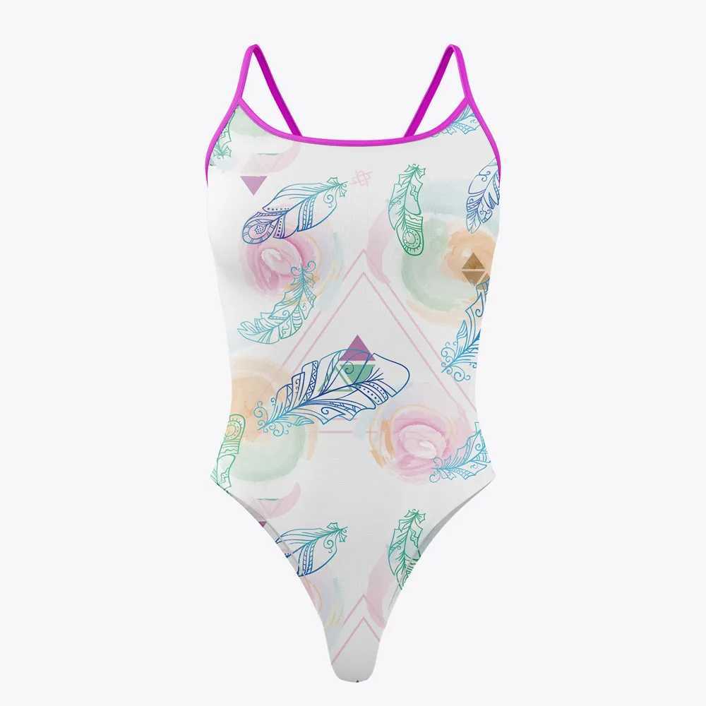 Women Swimwear 2022 One-piece Sexy Bikini Suit Swimsuit Arena Race Training Swimsuit Swimming Pool Activi Practice Swimsuit Z250214