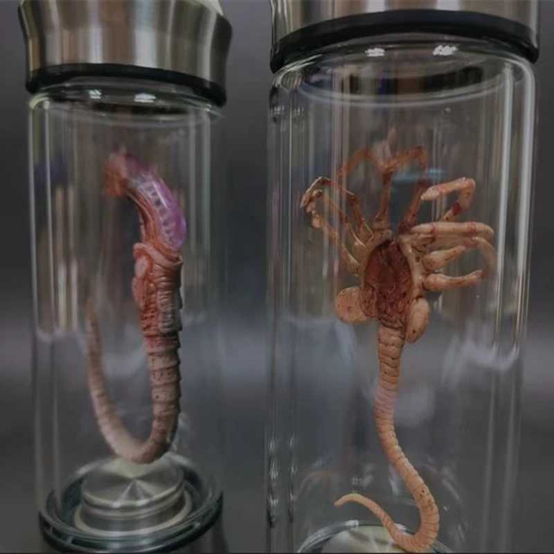 Alien Glow Jar Xenomorph Specimen Facehugger Embryo Glass Jar Movie Prop Replica Home Decor Desktop Crafts Sculpture DecorationXJ250214