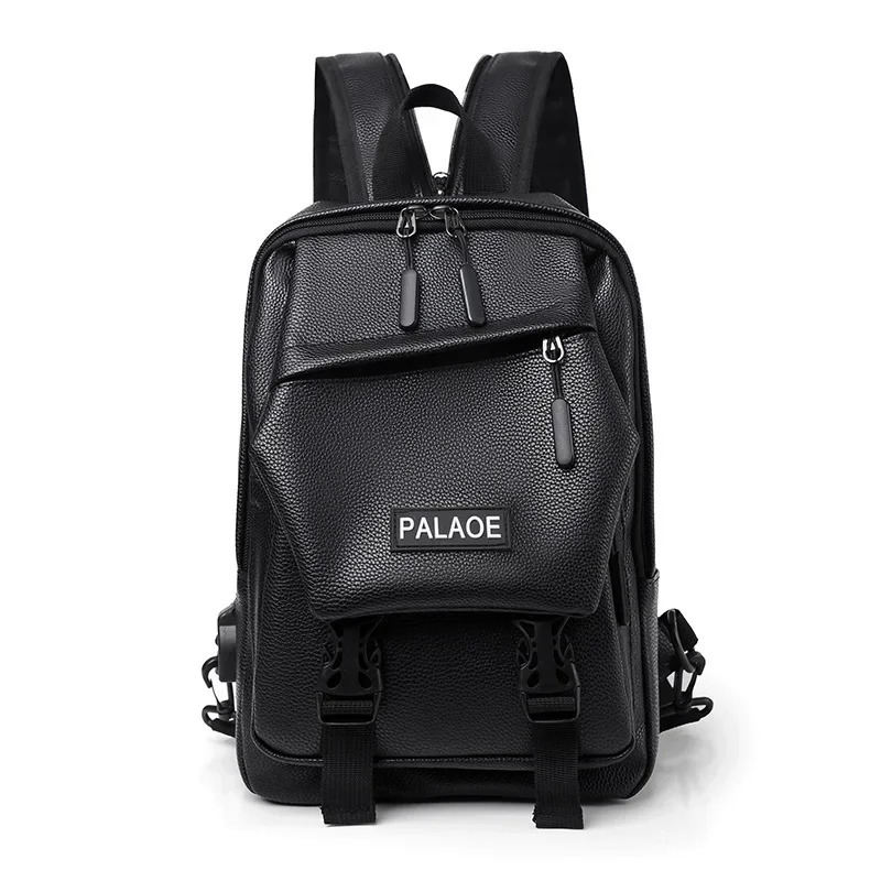 Mini Mens Backpack Fashion Small Man Multifunction Chest Bag Schoolbag Travel Backpacks Male Rucksack Pu Leather Bagpack 250214