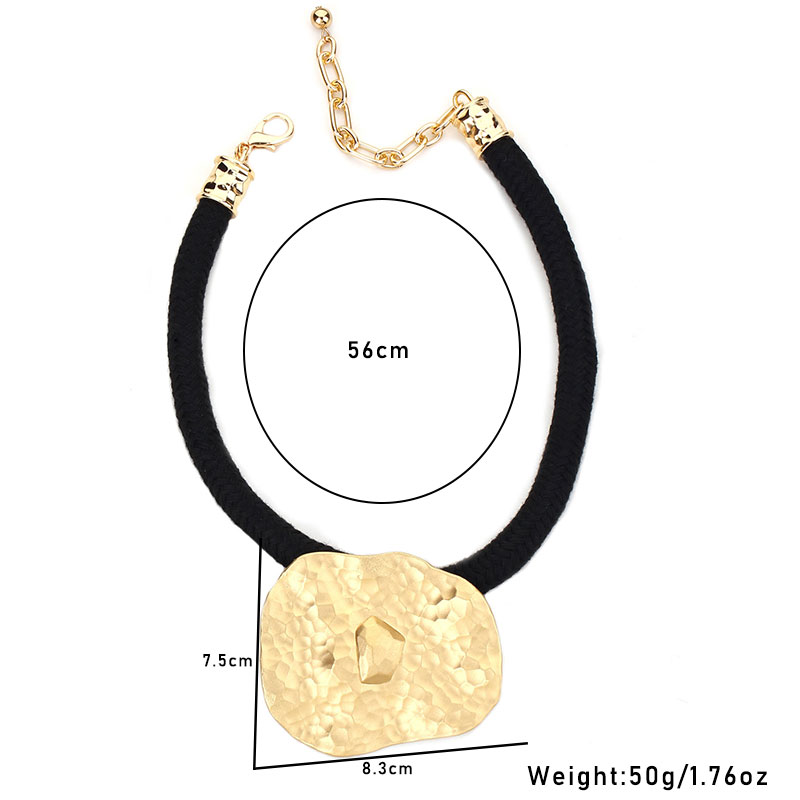 Statement Vintage Necklace with Geometric Pendant Girl Trendy Wedding Party Jewelry