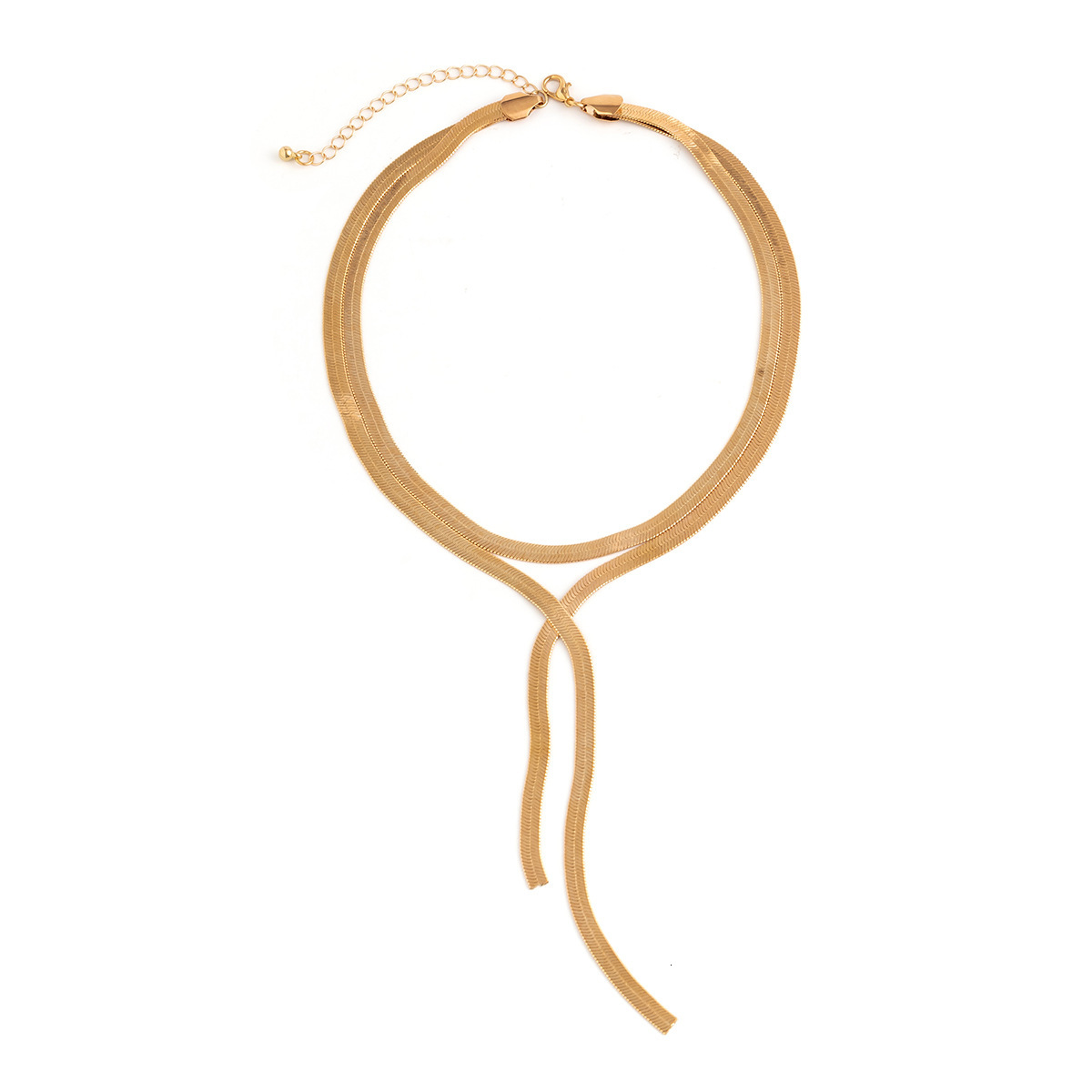 fashion Woman Jewelry choker snake bone clavicle chain niche female French minimalist necklace