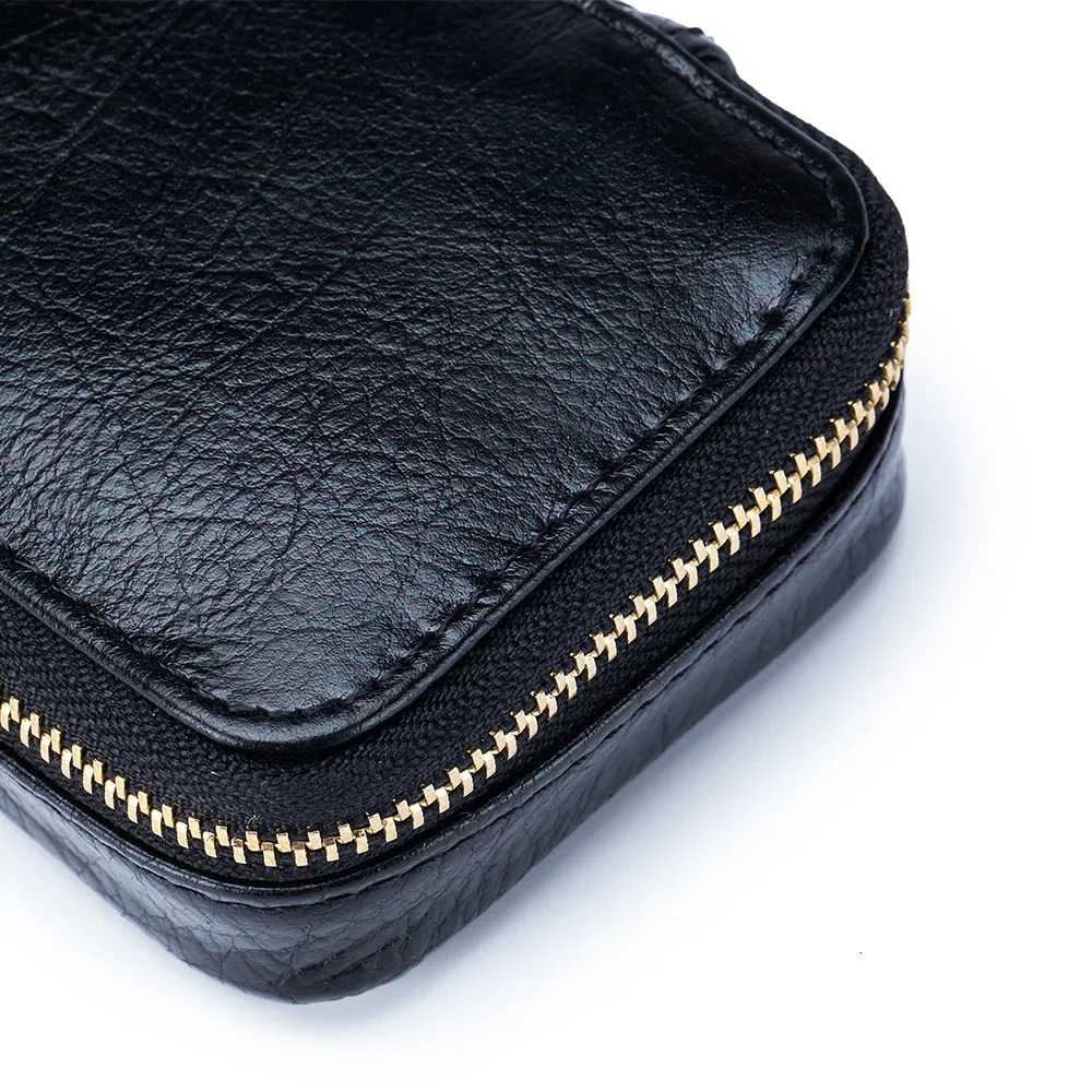 Ladies Genuine Leather Lipstick Small Square Bag with Mirror Cute Makeup Bag for Womens Jewelry Box Mini Coin Storage Bag 250207