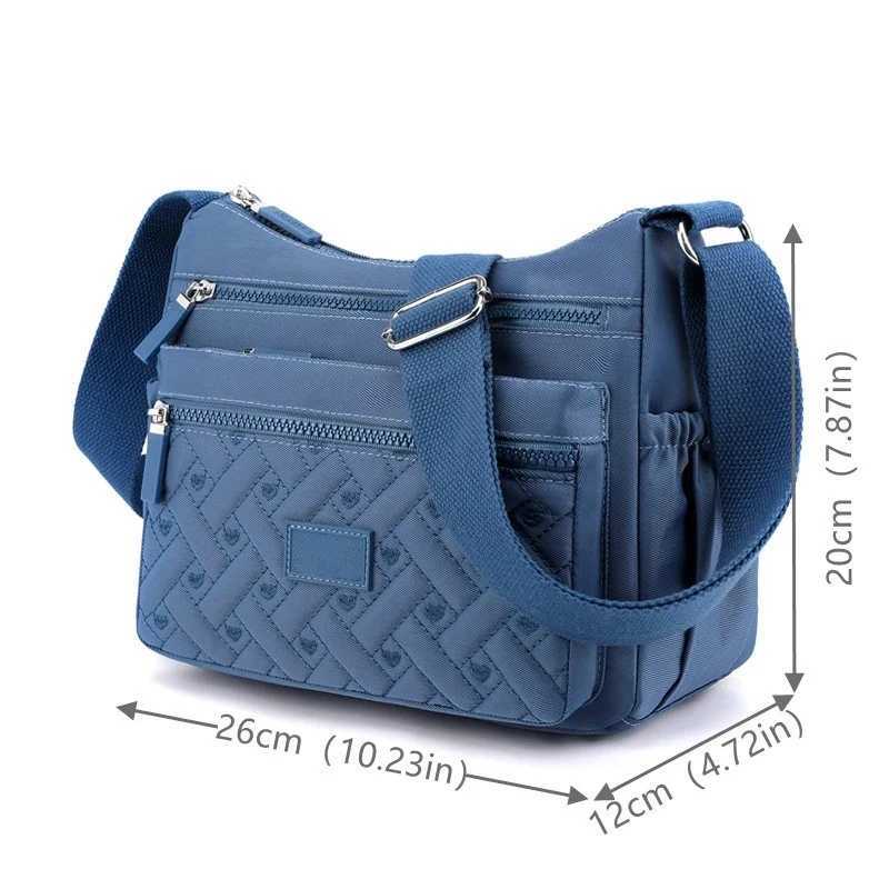 Casual Crossbody Shoder BagsHigh Quality Wen Party Oxford Big Capacity HandbagsVintage Travel Lg Zipper Bucket Totes Bag Z250214