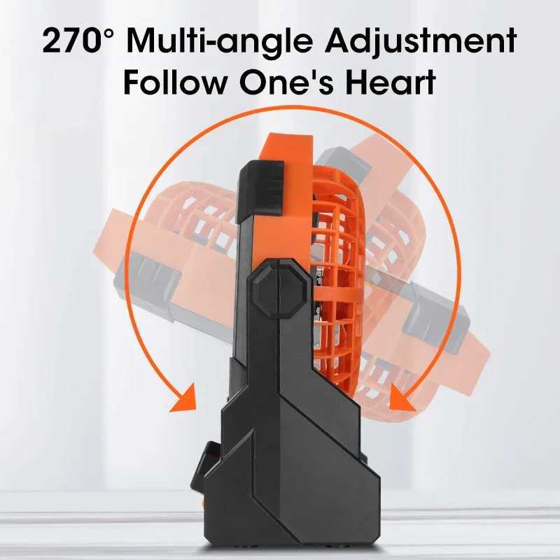 USB Portable Rechargeable Adjustable Speed Lantern Camping Fan With Led Lights For Tent 7800mAh Battery Operated Powered Z250214