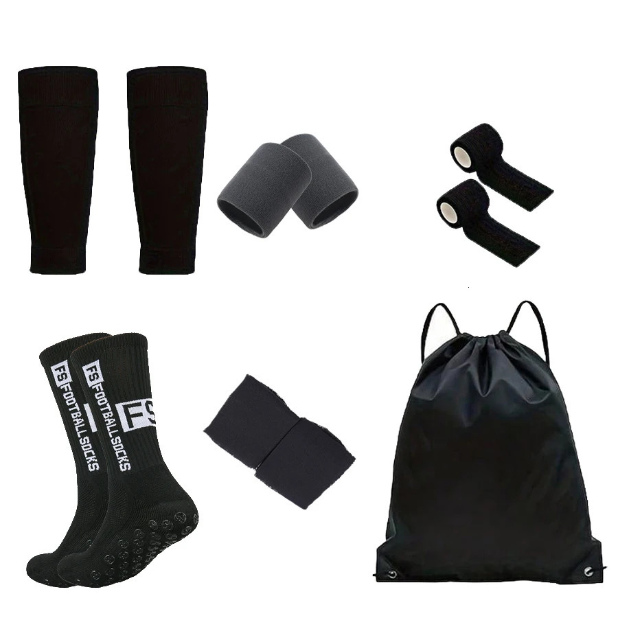 8-piece set of FS sports socks and protective accessories suitable for sports such as football and daily wear 250214