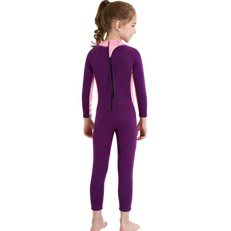 2.5MM Neoprene Keep Warm Full Body UnderWater Hunting Spearfishing Swim Diving Suit For Kids UPF50+Scuba Snorkeling WetSuit Z250214