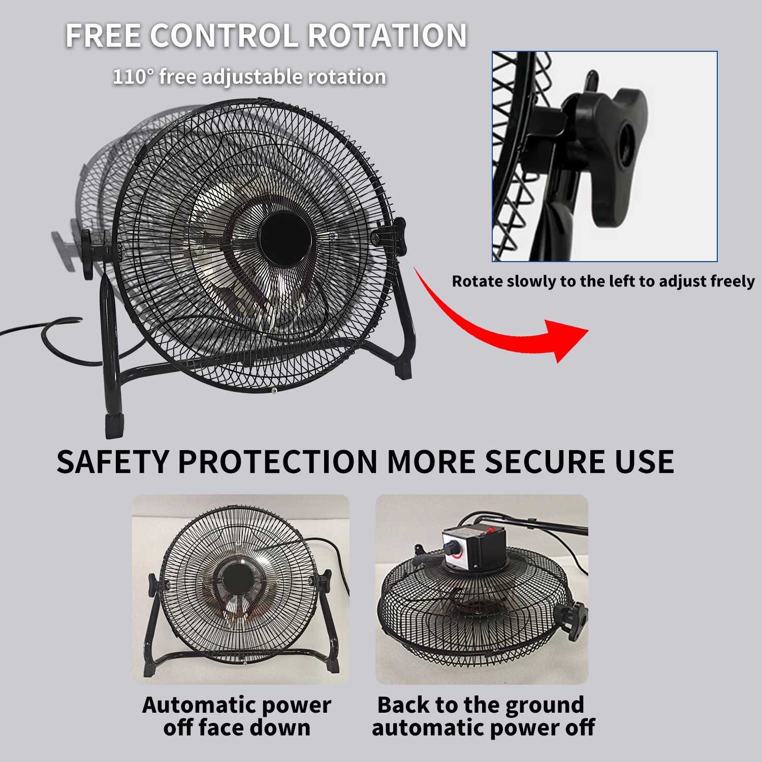 Portable High Power Space Air Hot Electric Fan Heater 0-1200W Adjustable hot and cold air For Winter Office Home Z250214