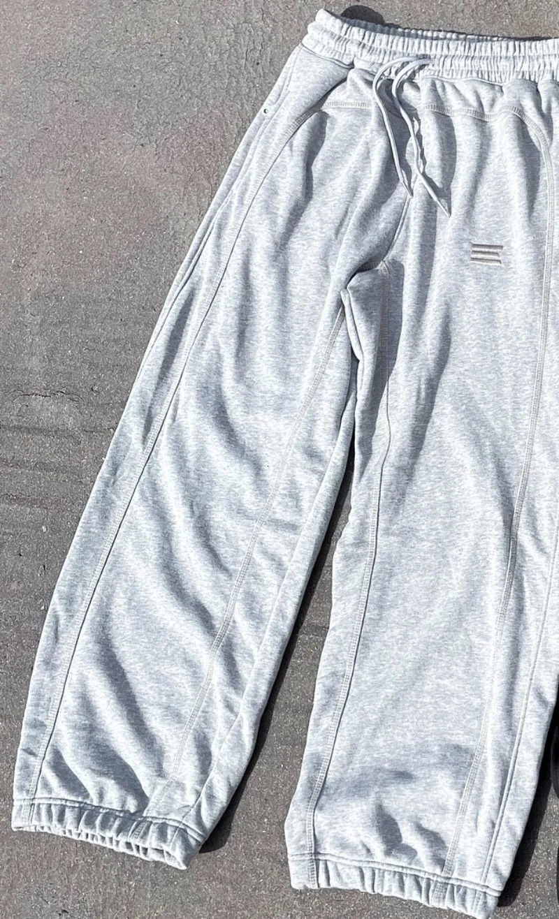 Fashion casual loose wide leg pants women Y2k Korean version of streetwear Goth Harajuku couple retro baggy sweatpants 250213