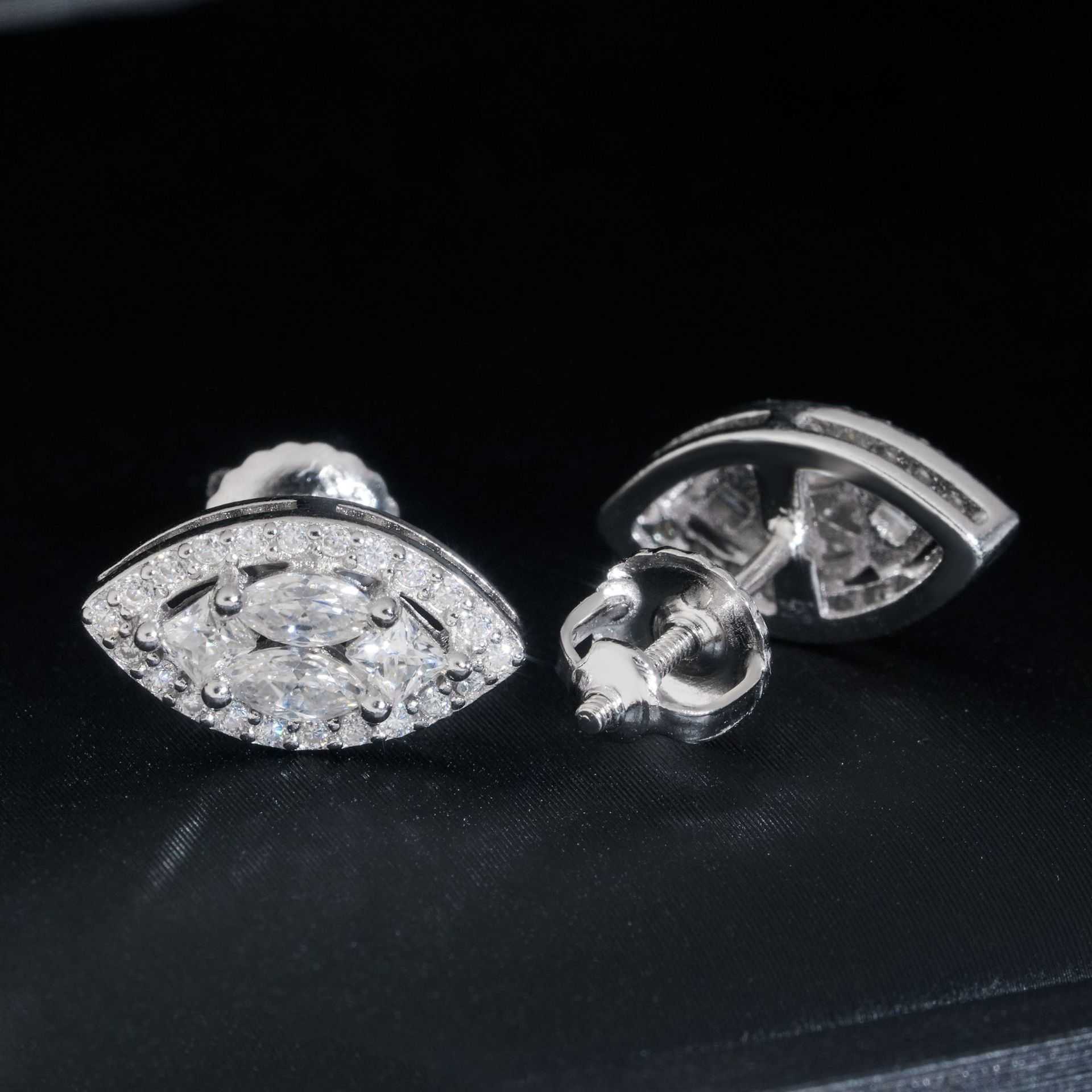 Diamond hair high-end earrings hot selling hip-hop 925 silver moissanite mens and womens trendy HipHop earring accessories