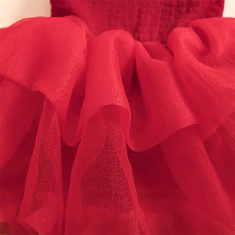 Baby Kids Girls Slip Dress Sleeveless Bowknot Layered Summer A-line Dress Tulle Princess Dress Z250214