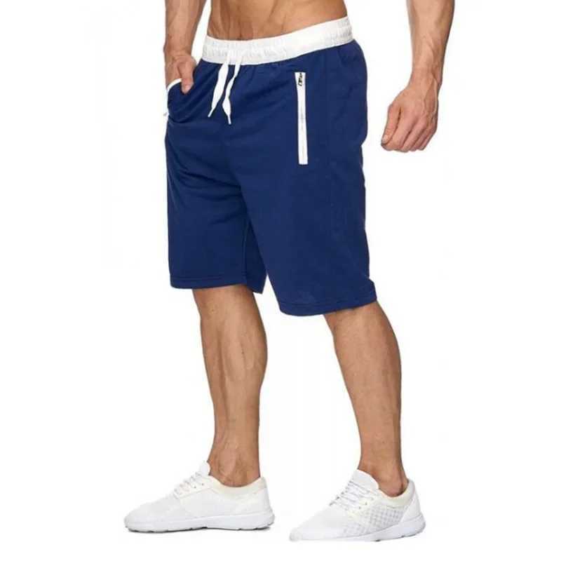 Mens Sports Pocket Solid Drawstring Board Trunk Beach Short Pants Shorts Summer Thin Trousers Zippered Pocket Loose SweatpantsXJ250213