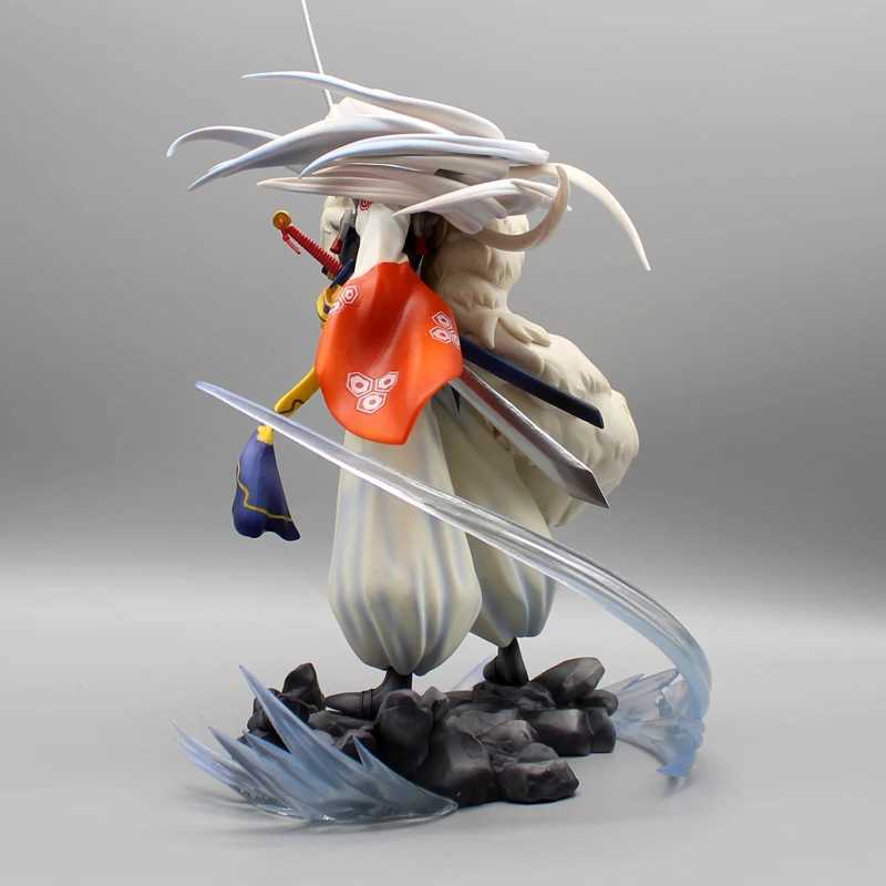 36cm Inuyasha Sesshoumaru Anime Figures Gk Action Figure Pvc Statue Figurine Model Collection Doll Decoration Ornaments Toy GiftXJ250214