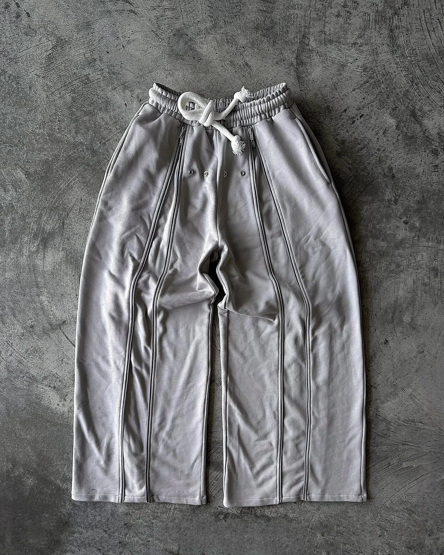 Creativity Men Women Zip Up Fitness Joggers Pants Hip Hop Loose Cotton Gym Sweatpants Y2k Drawstring Sportswear Gothic Trousers 250213