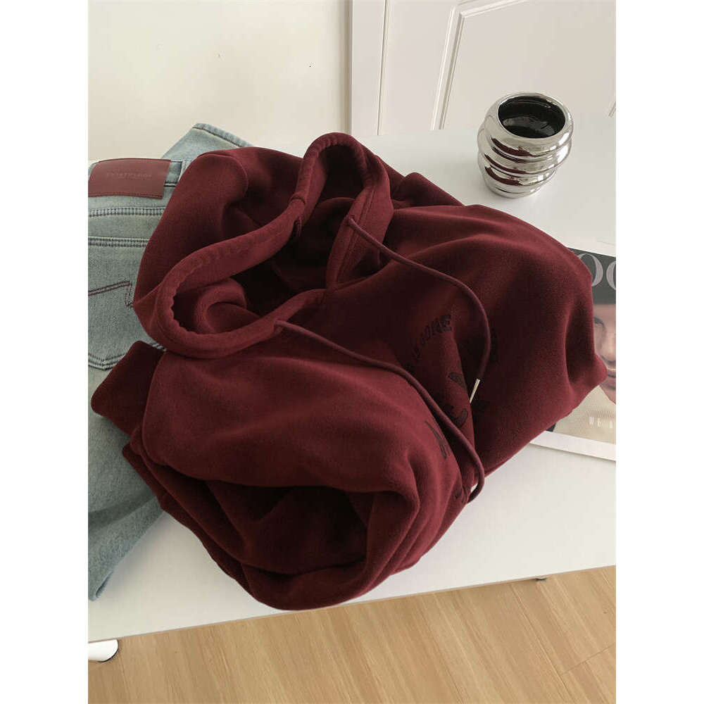 Thick Hooded Sweatshirt Jacket For Women, Loose Winter Fleece Warm Pullover Top
