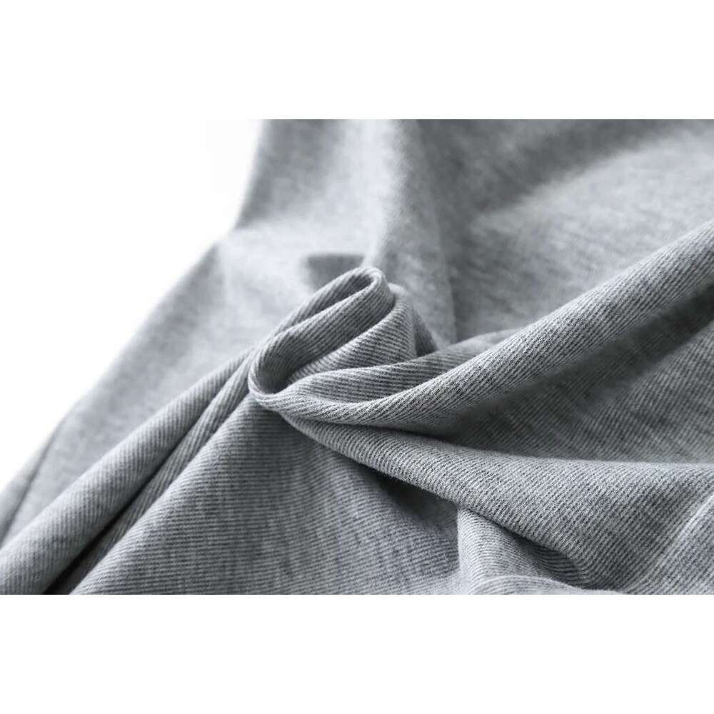 Thick Hanging Elastic Waist Grey Jogger Trousers Casual Pants 2024 Autumn Sweatpant