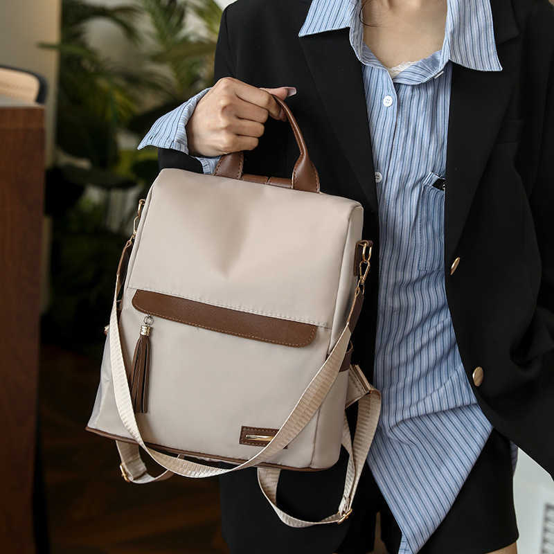 Womens Bag New Oxford Cloth Backpack Womens Backpack Fashion Large Capacity Travel Bag Backpack