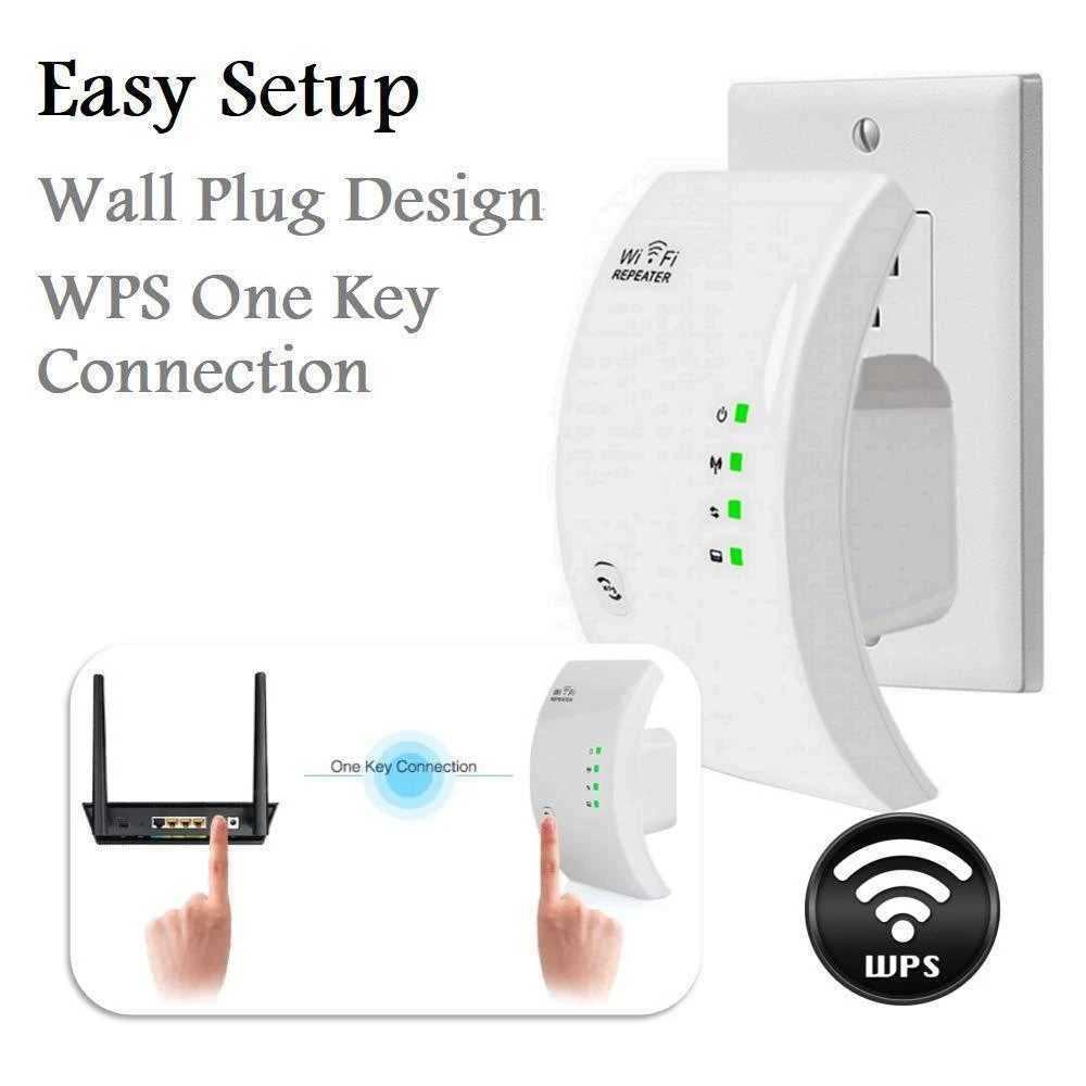 1PCS Wireless WiFi Repeater Wifi Extender Wifi Amplifier Long Range Repiter 300M 2.4G Wi-Fi Booster Wi fi Repeater Access PointXJ250214