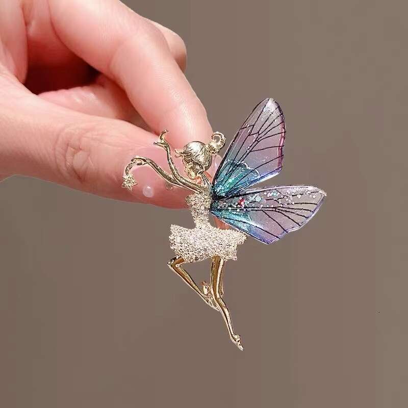 New Angel Wings brooch High end Dance Girl Coat Breast wer Creative Pin Clothing Accessories