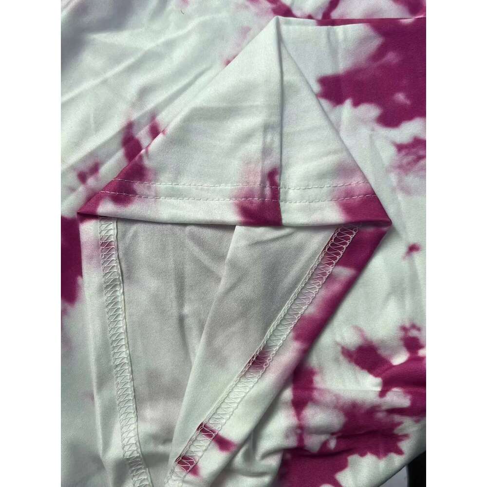 Plus-Size Fashion Printed T-Shirt V-Neck Short-Sleeved T-Shirt Women's Plus-Size Clothing