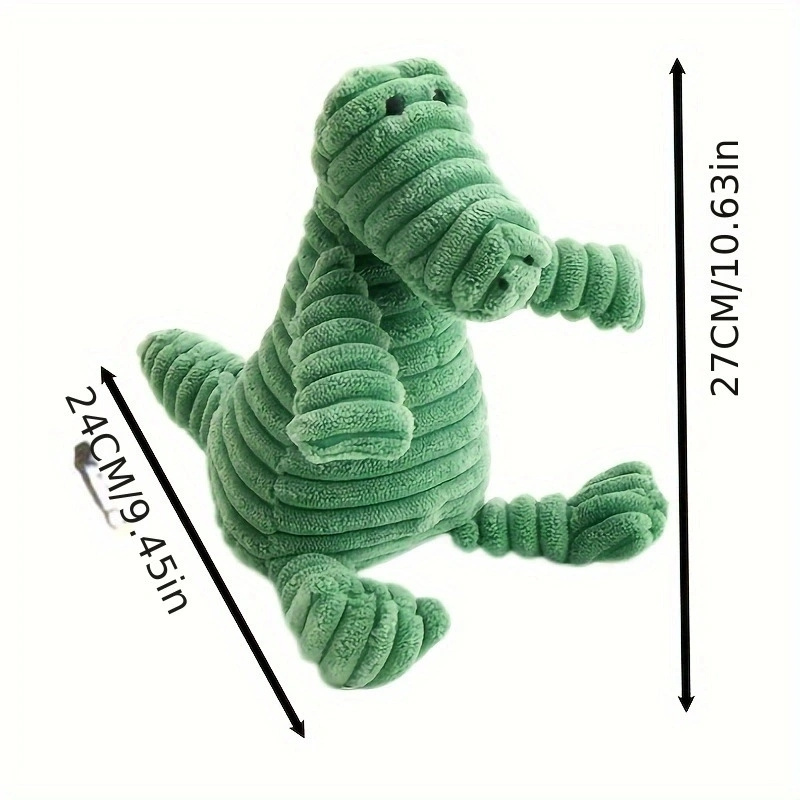 Plush Dog Toy Animals Shape Bite Resistant Squeaky Toys Corduroy Dog Toys for Small Large Dogs Puppy Pets Training Accessories