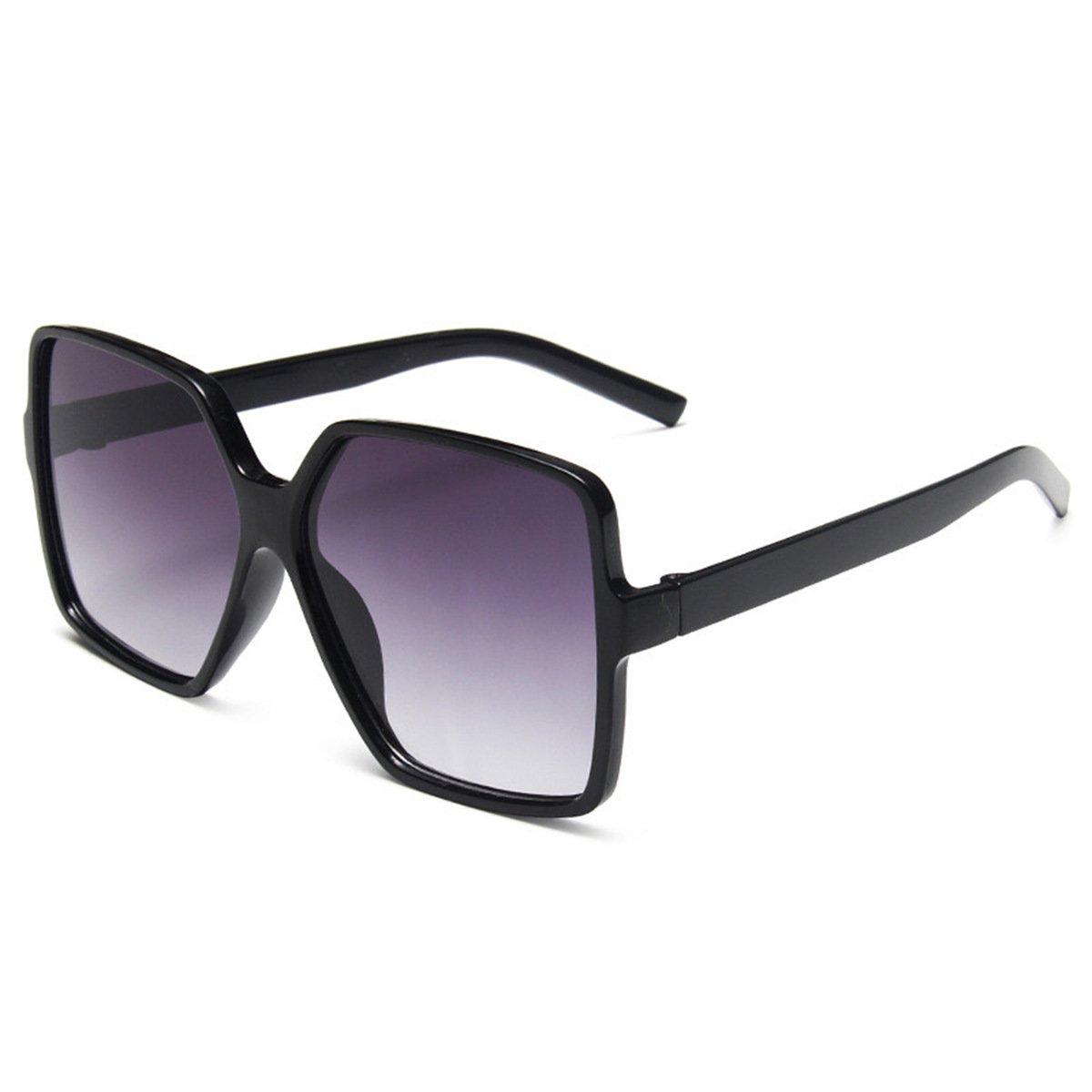 LALAVARA Oversize Square Frame Retro 90s Vintage Outdoor Driving Sunshade Decoration Glasses