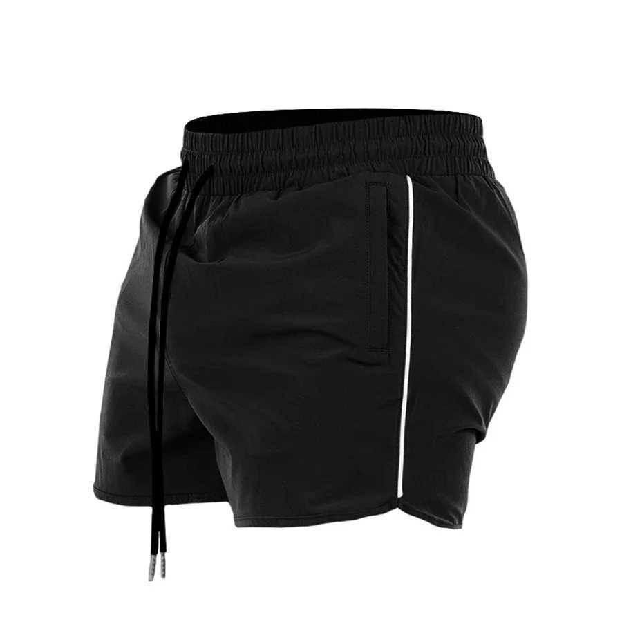 Mens Shorts 2024 Summer New Gym Jogging Exercise Shorts Men Sports Fitness Quick-drying Beach Multiple Pockets Running ShortsXJ250213