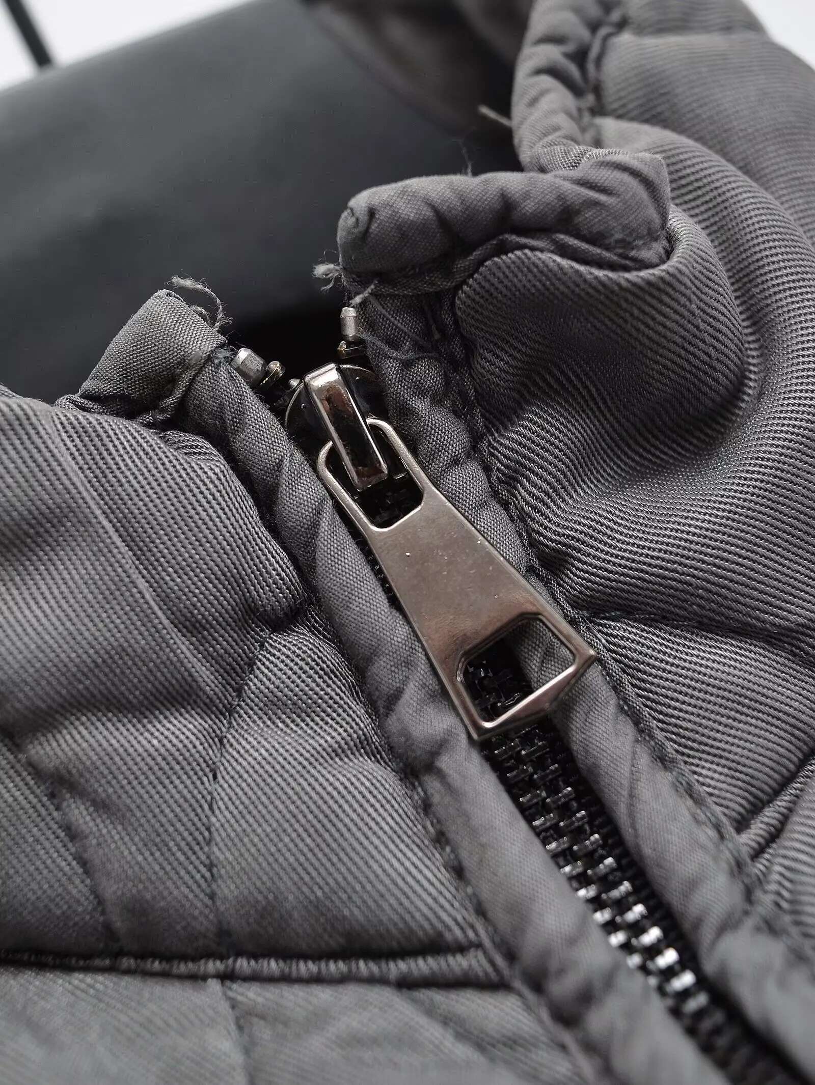 European and American cross-border winter new loose casual stand-up collar rhombus cotton jacket women's fashion warm ja