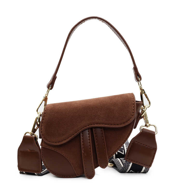Designer bag Niche Design for Women New Versatile Matte Shoulder with Advanced Sense Crossbody Saddle Bag