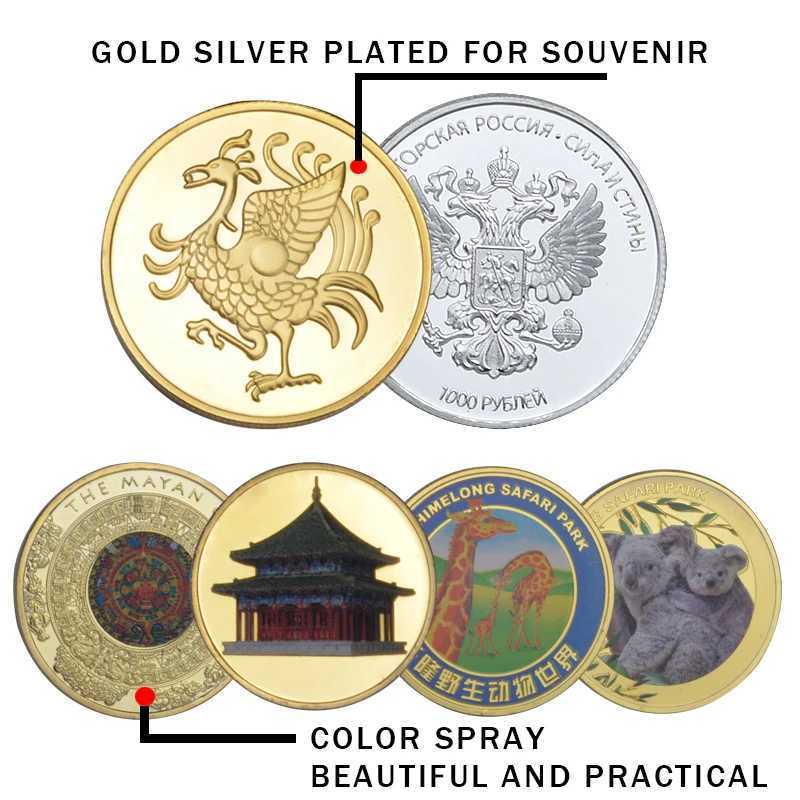 Manufacturer Custom Coins Personalized Custom Your Own 3D Zinc Alloy Gold Silver Metal Enamel Collection Challenge CoinXJ250214