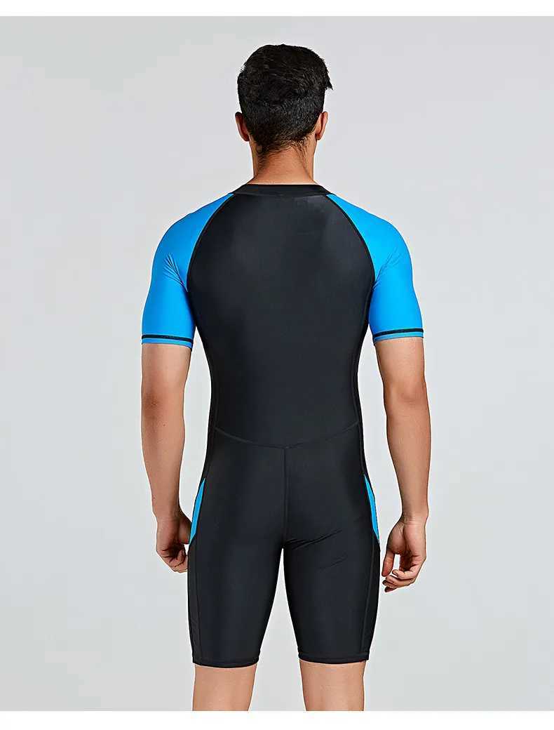 SBART Cross Border Mens European and American Diving Suit Short Sleeve Snow Swimsuit W250214