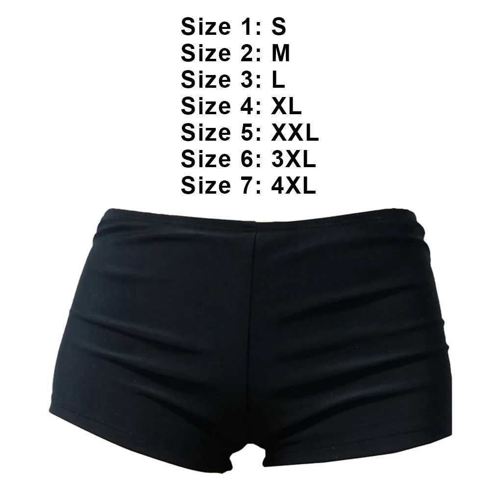 Womens Boxer Swimming Trunks Plus Size Conservative Black Swimming Trunks for Women Fashionable Comfortable Women Swimsuit W250214