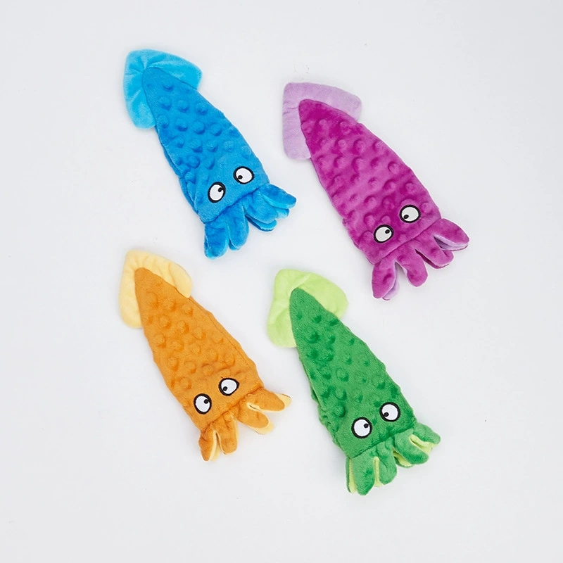Plush Dog Toys for Small Large Dogs Teeth Cleaning Chew Toy Funny Octopus Shell Squeaky Interactive Pet Toys Supplies
