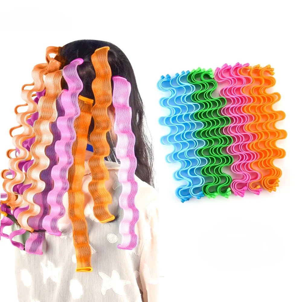 12Pcs Set Magic Hair Curler Heatless Hair Rollers Wave Formers Hairstyle Roller Sticks Curling Hair Styling Tools for Women 250214