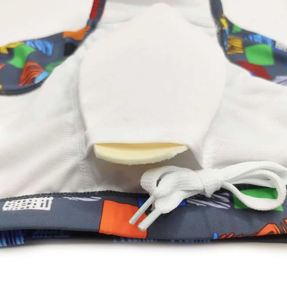 Men Push Up Fun Letter Square Printed Boxer Low Waist Swimming Shorts Boy Briefs Swim Suits Beach Swimming Trunks Surf Banadores W250214