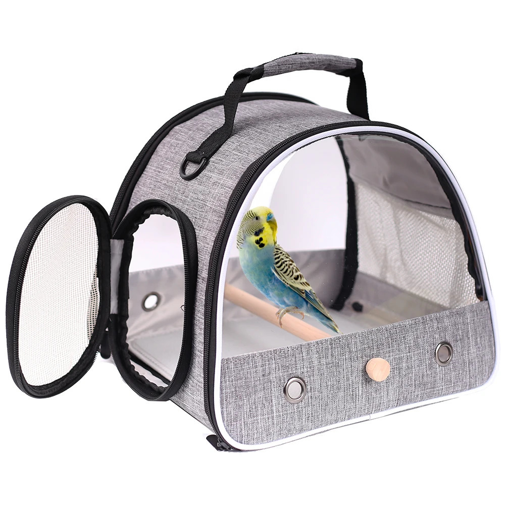 Small Pet Backpack Portable Travel Backpack Side Window Foldable Outdoor Rat Rabbit Parakeet Bird Bag 250206