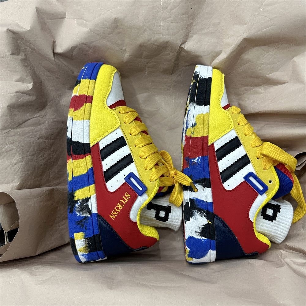 Korean Version Of Student Niche Design Color Blocked Versatile Men's And Women's Board Shoes 2025 New Classic Casual Sports Shoes Balanced S